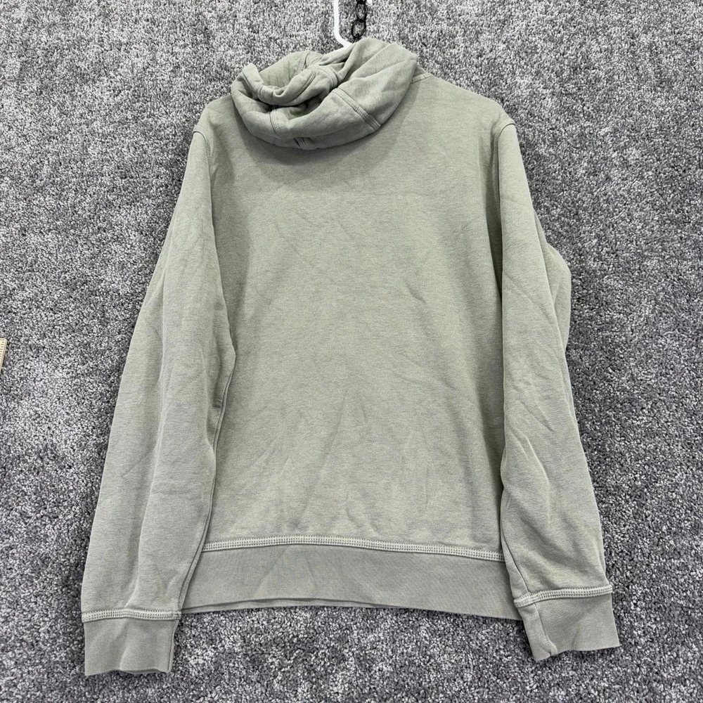 Nike Hoodie Mens Large Green Fleece Pullover Small Swoosh Kangaroo Pocket